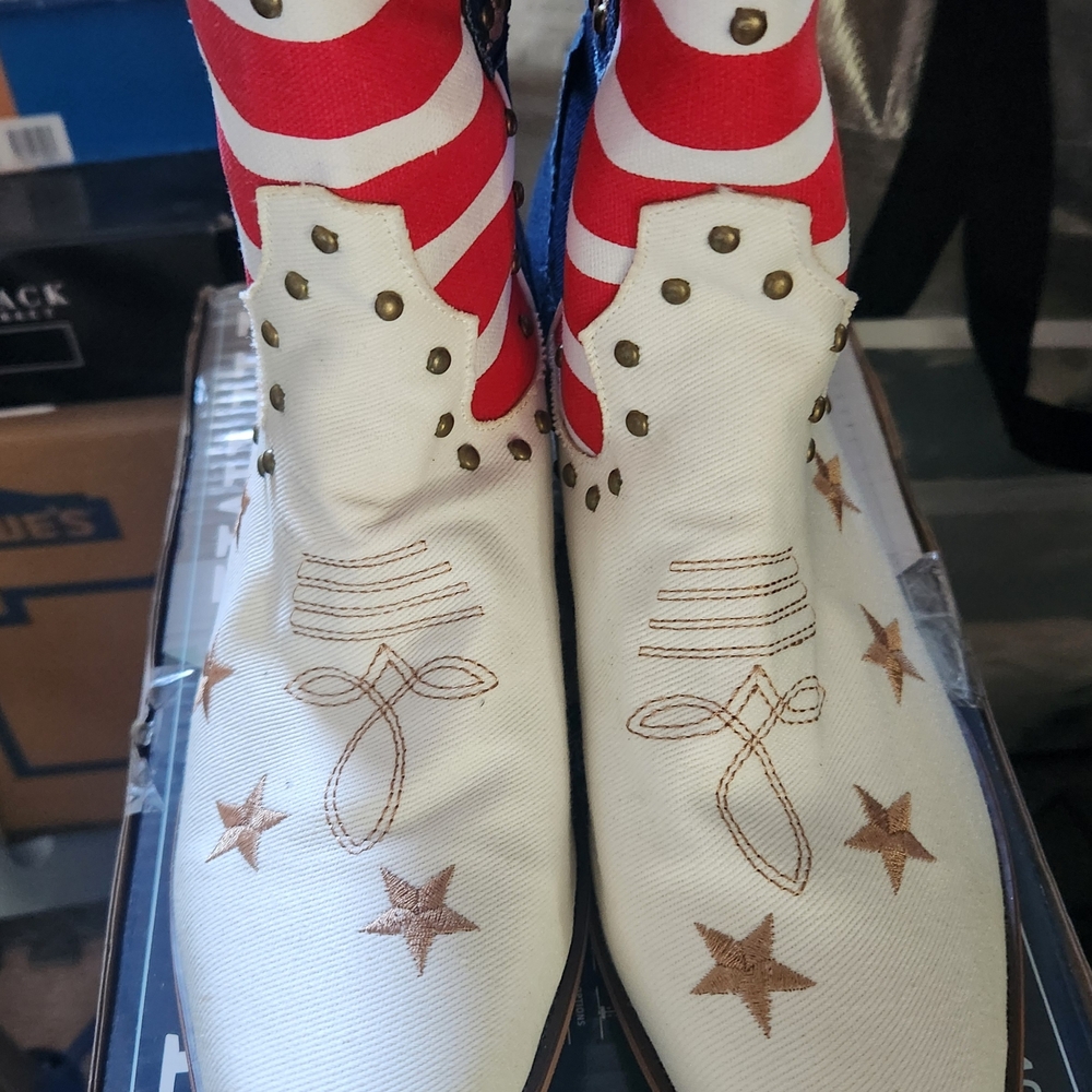 Patriotic Star Cowboy Boots
